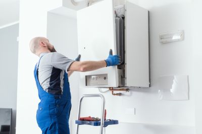 Hot water heater servicing